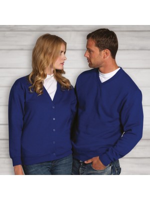 Plain Sweatshirt V Neck Russell 295 GSM